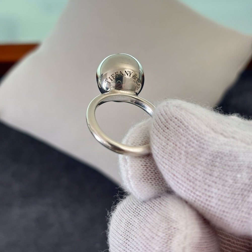 Tiffany & Co. Sterling silver HardWear Ball Ring 4 - Picture 9 of 10